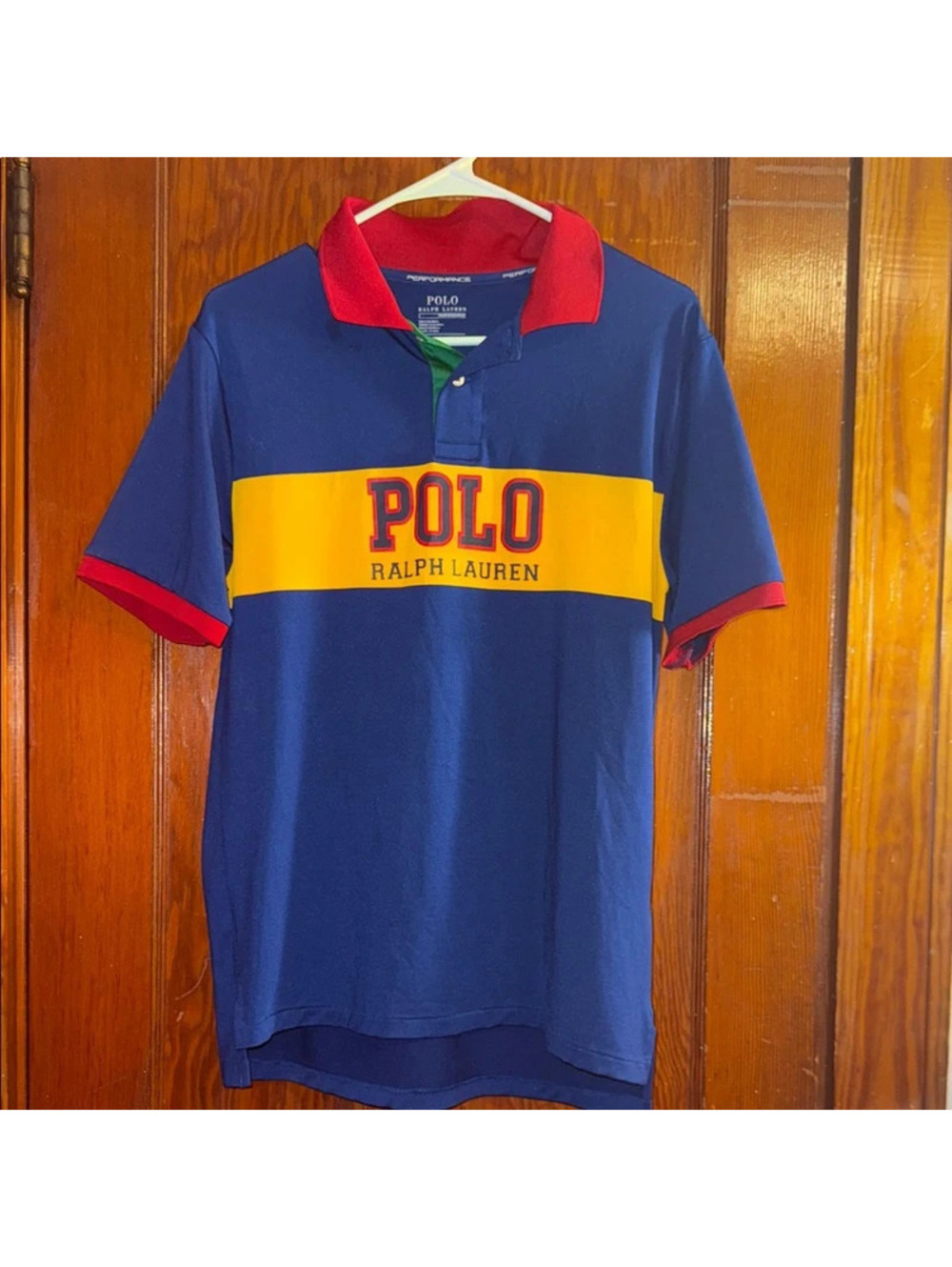 Ralph Lauren Performance Kids Polo Shirt - Blue, Red, Yellow